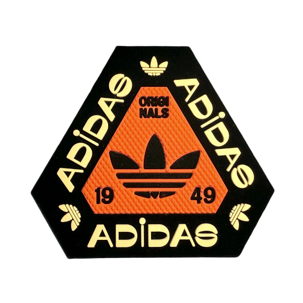 Adidas rubber patch for varsity patches